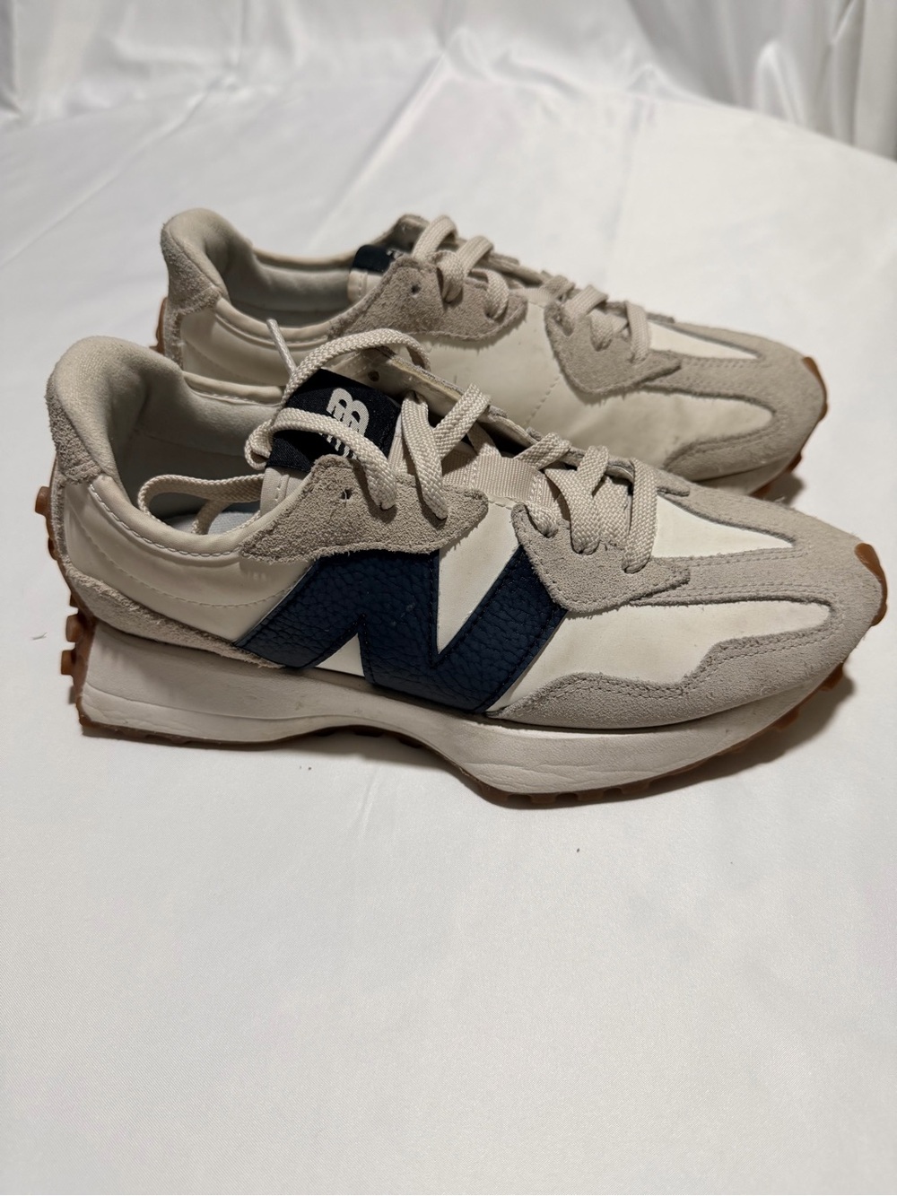 Womens New Balance 327 Athletic Shoe - Moonbeam / Black - Picture 5 of 12